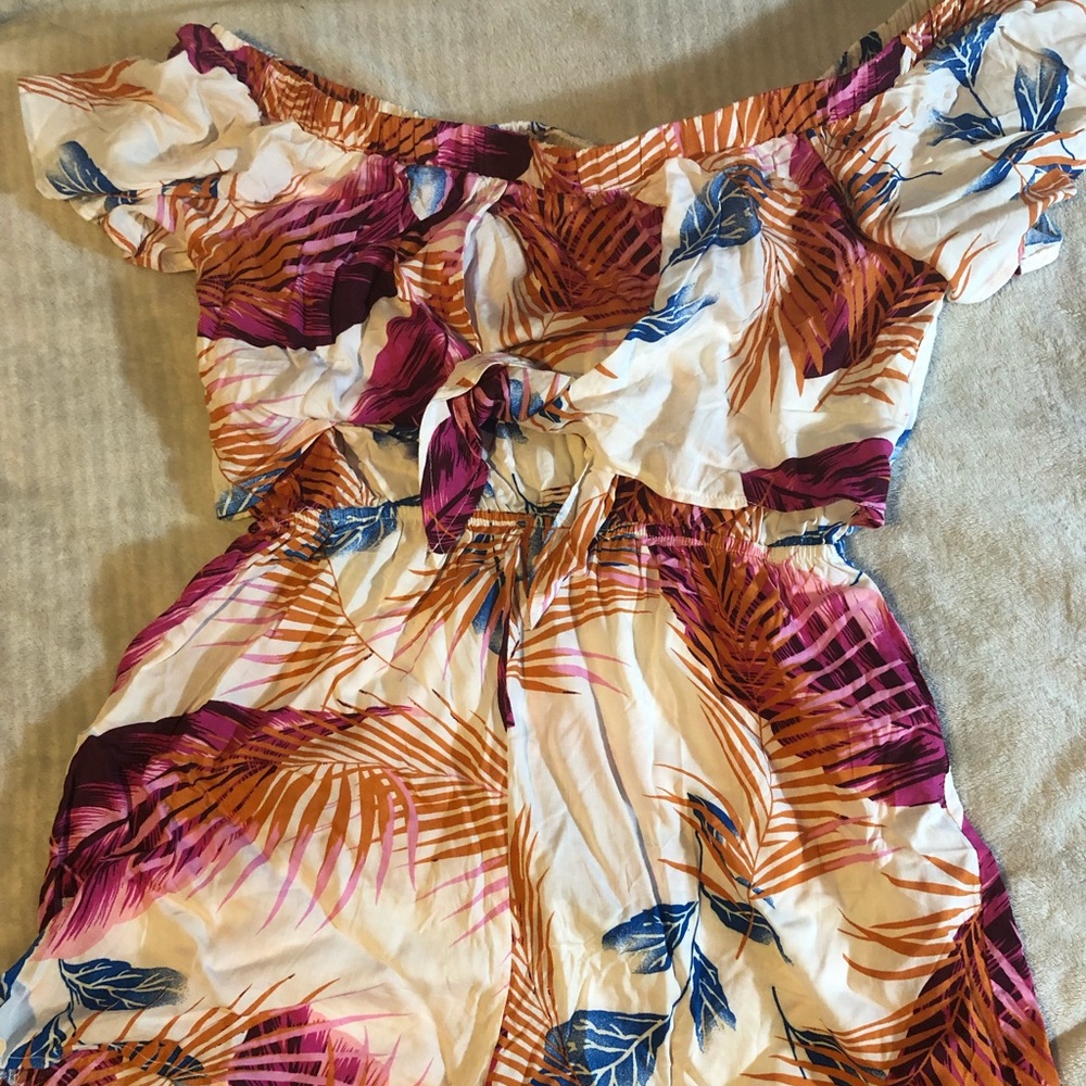 Off shoulder romper
